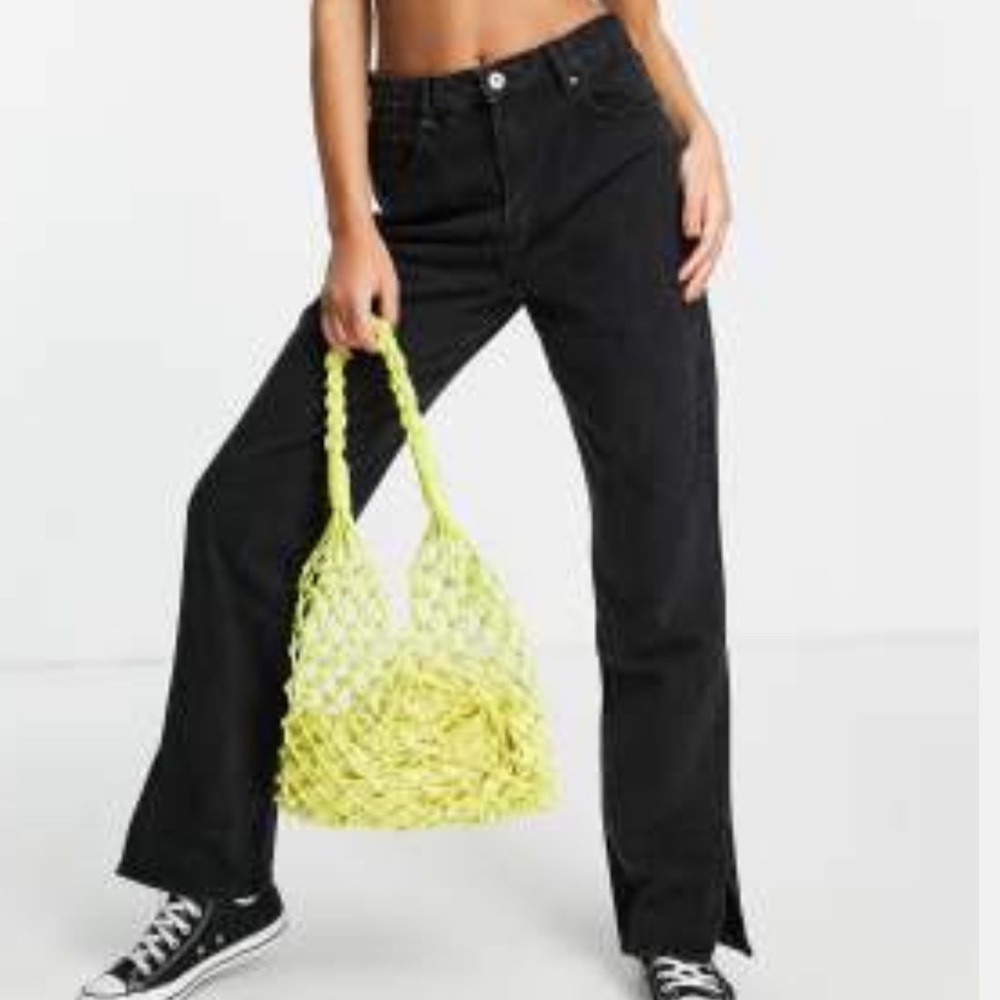 Cotton On straight leg split hem Jean *new